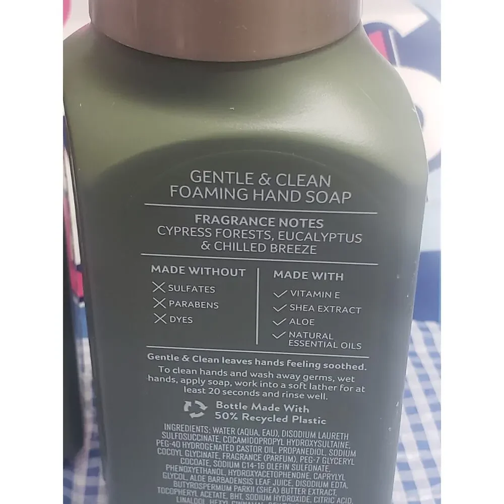 BBW Green Cypress Trails Gentle & Clean Foaming Hand Soap 2 Pack